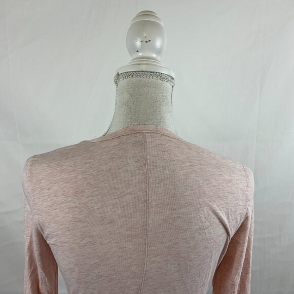 Lululemon Circadian Long Sleeve V-Neck Tee Heathered Mink Berry Pink Heather - Picture 9 of 12